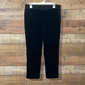 Theory Velour Pants Woman’s 6 High Rise Black